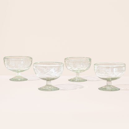 Etched Thistle Glassware