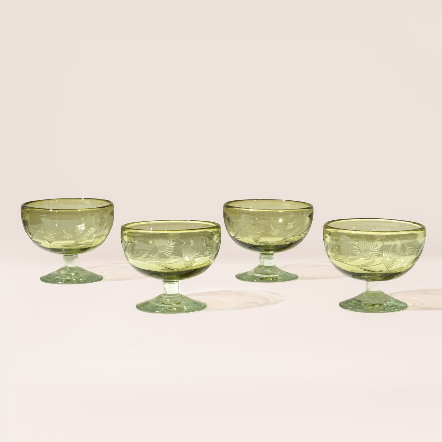 Etched Thistle Glassware