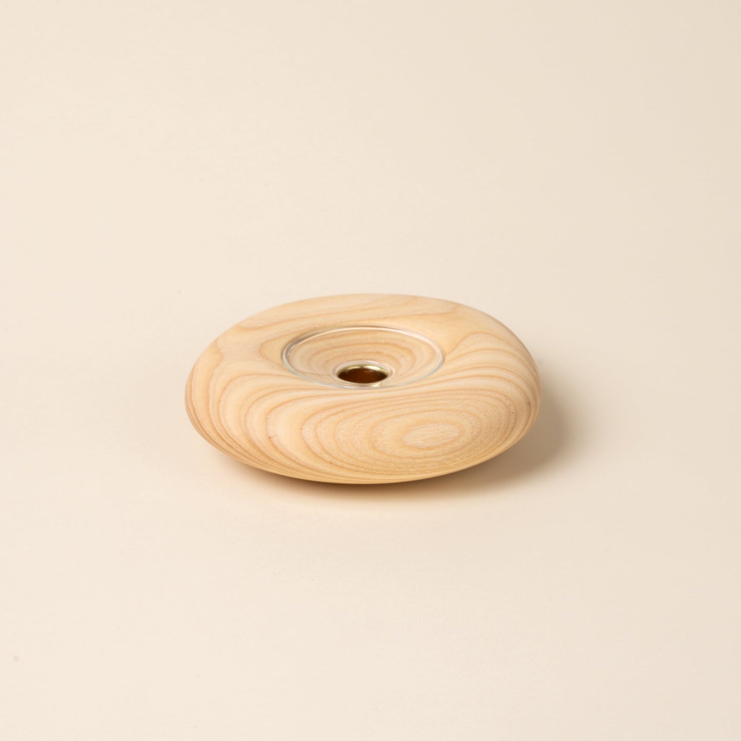Sculptural Wood Taper Holder
