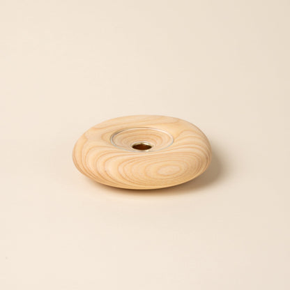 Sculptural Wood Taper Holder