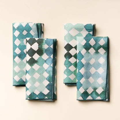 Watercolor Diamonds Table Linens