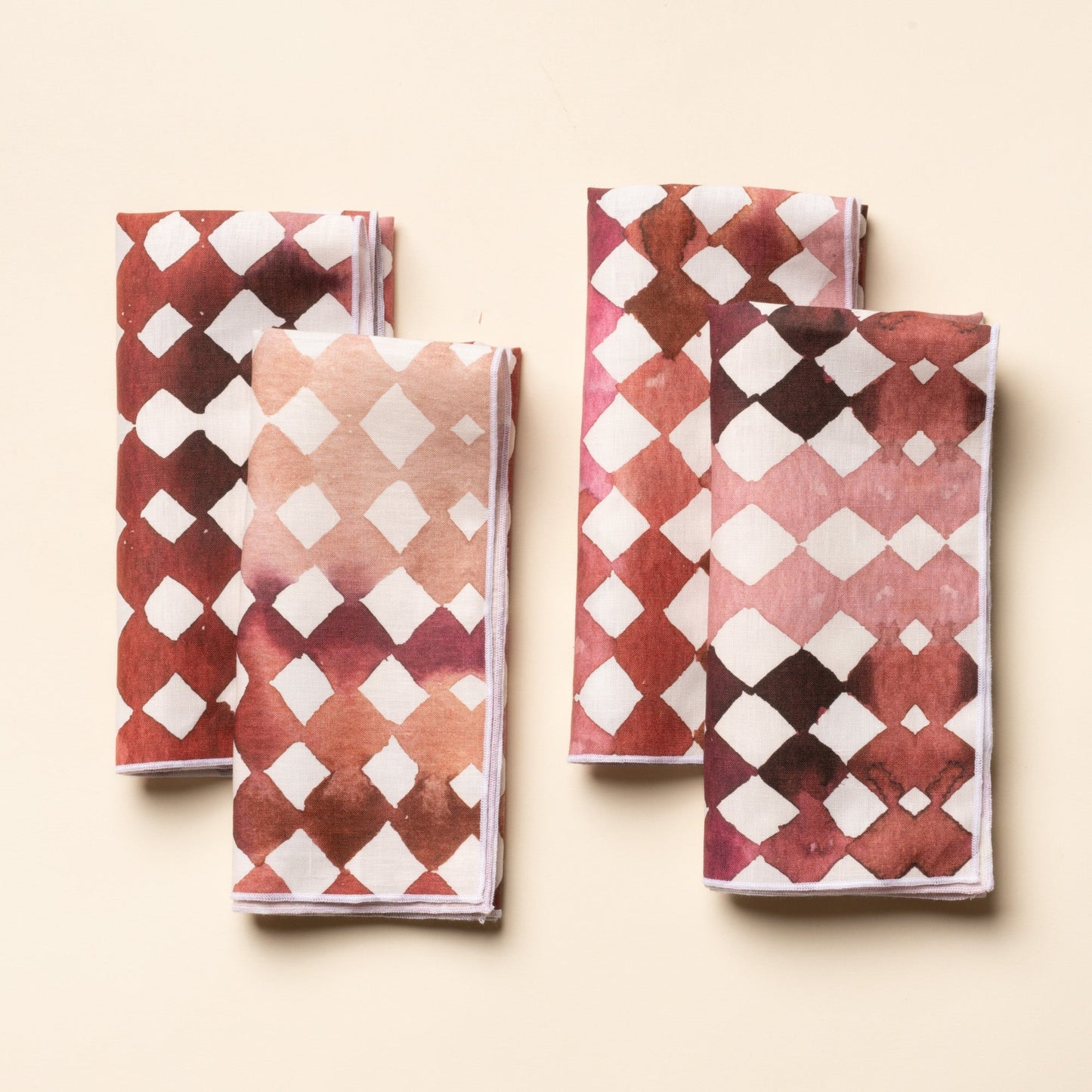 Watercolor Diamonds Table Linens