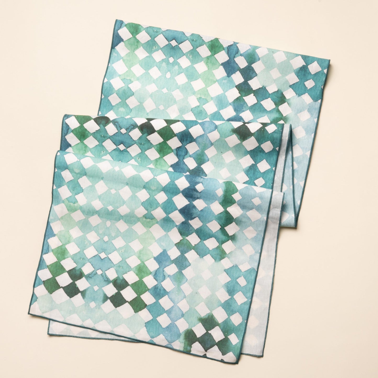 Watercolor Diamonds Table Linens