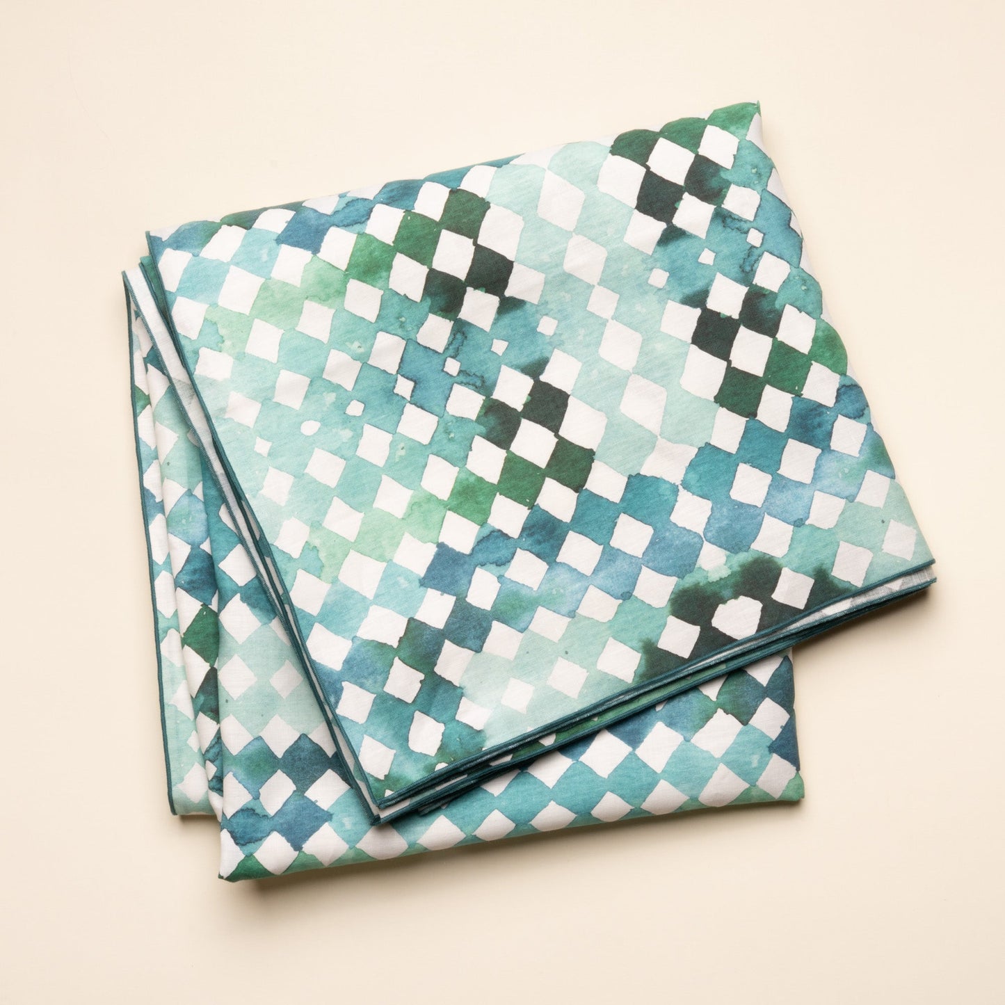 Watercolor Diamonds Table Linens