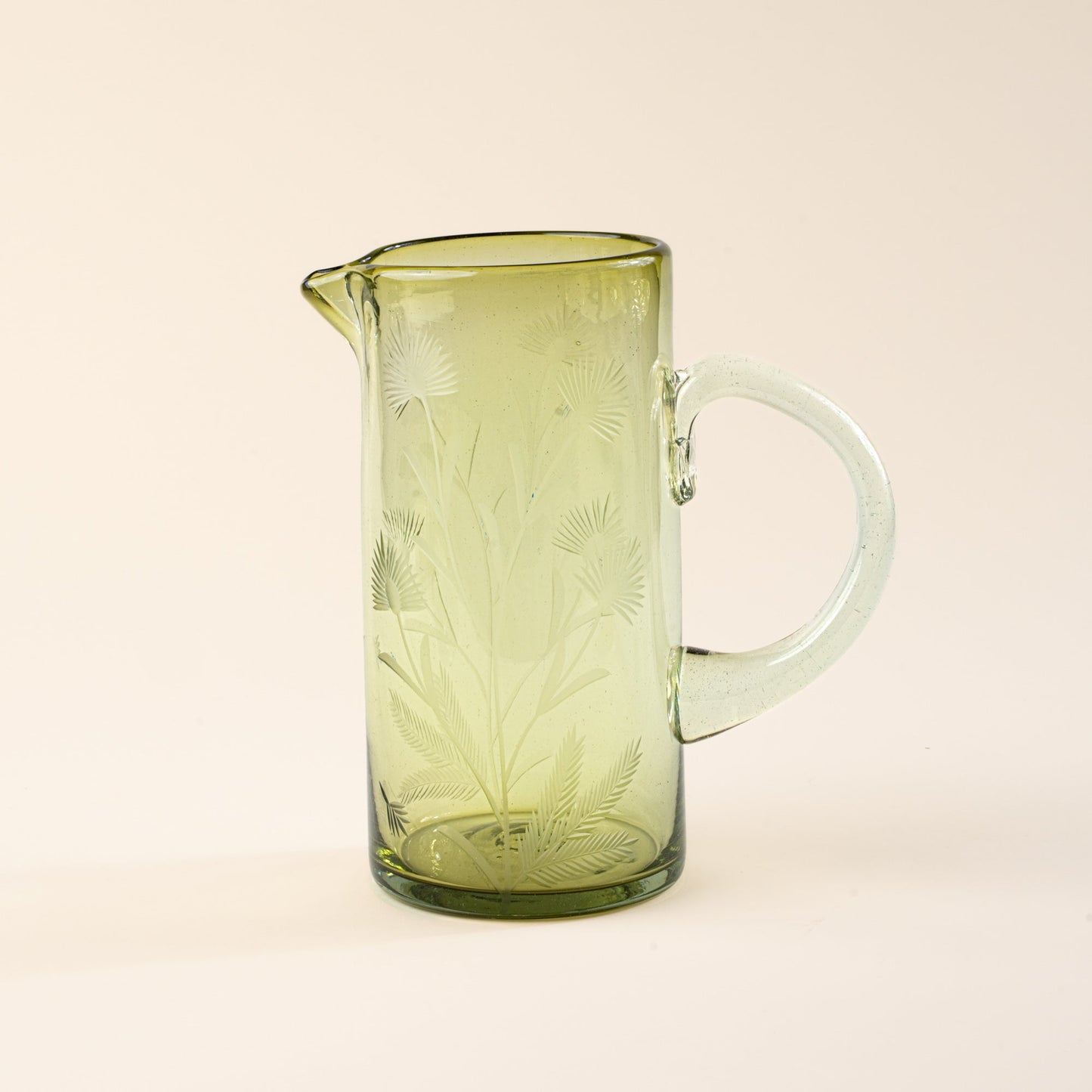 Etched Thistle Glassware