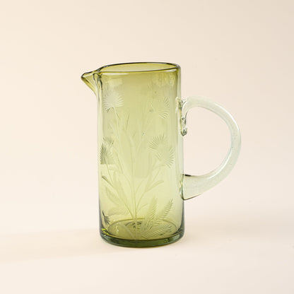 Etched Thistle Glassware