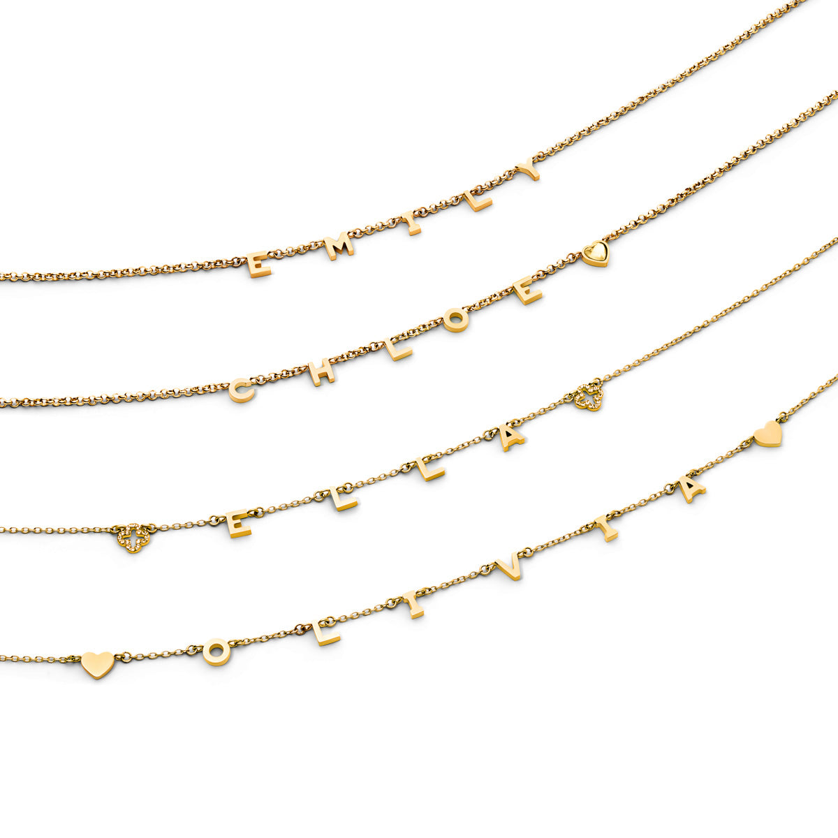 Made Mine Name Necklace - Gold