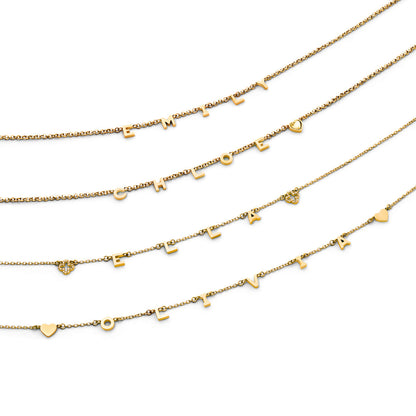 Made Mine Name Necklace - Gold