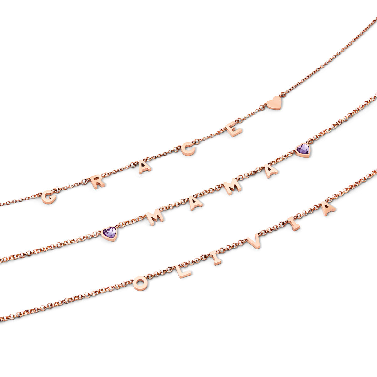 Made Mine Name Necklace - Rose Gold