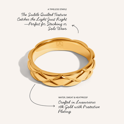 Quilted Ring (Gold)