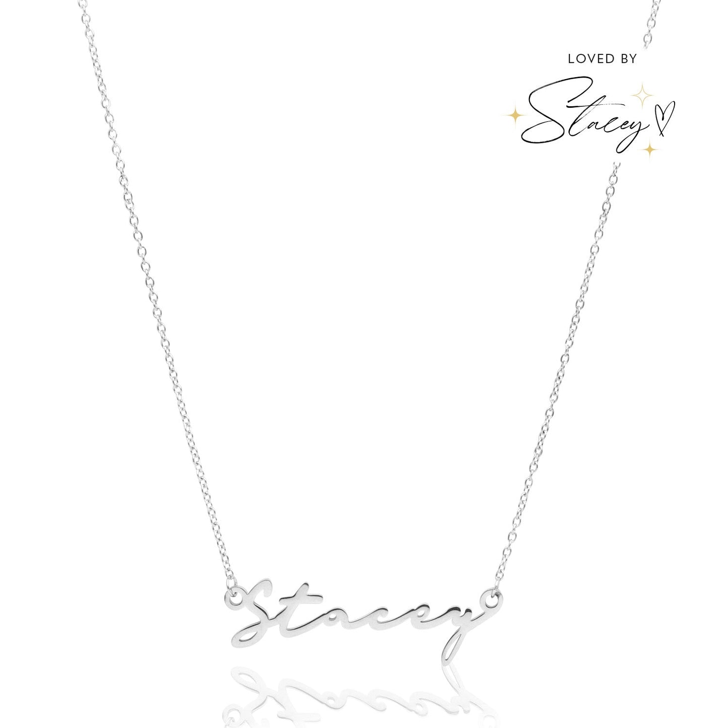 Signature Name Necklace (Silver)