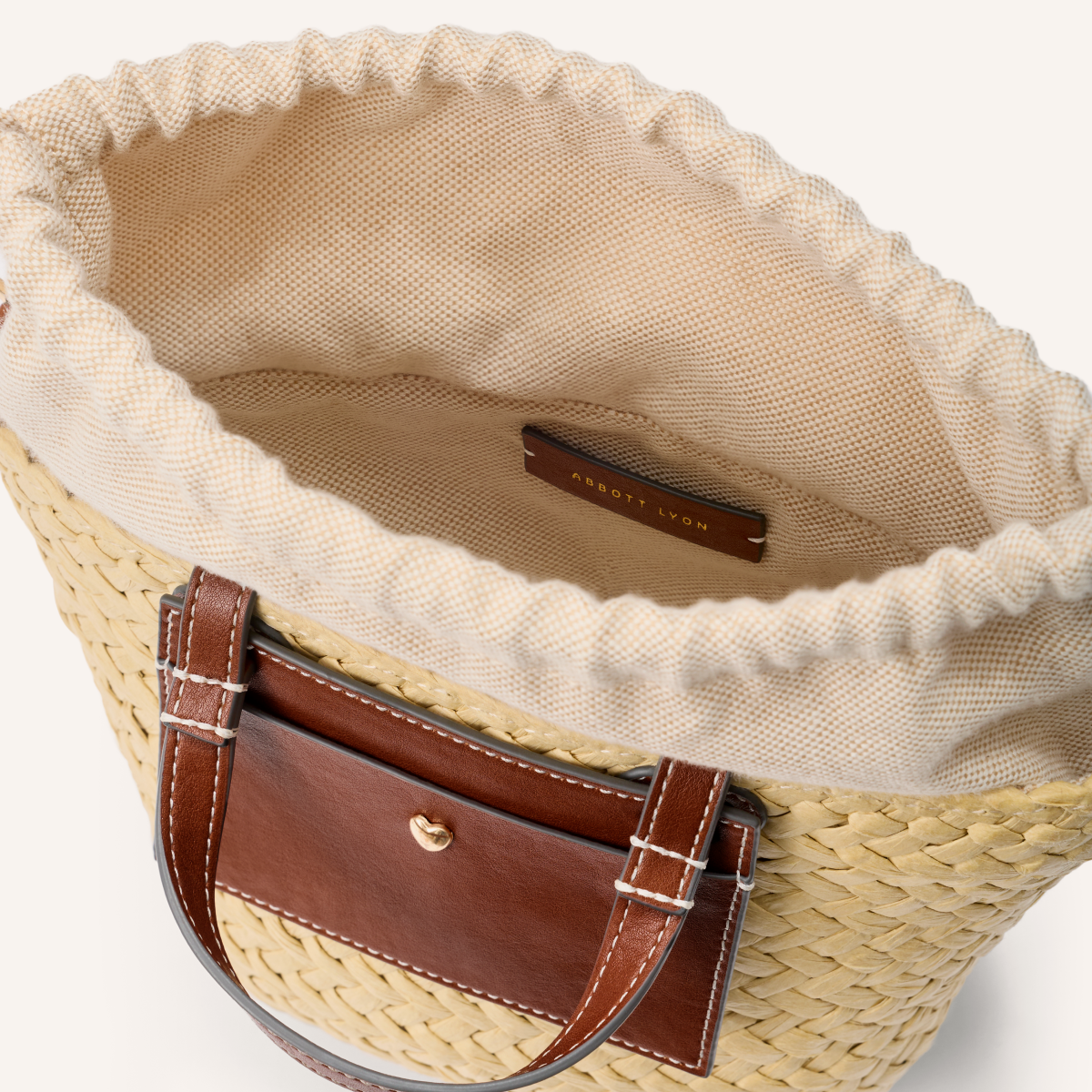 Kid's Raffia Structured Bag (Natural)