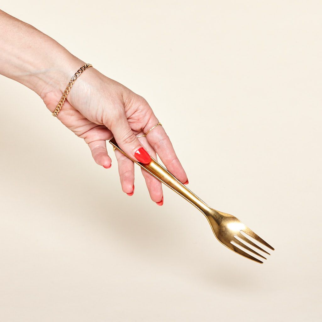 Stacking Brass Flatware, 3-Piece Set