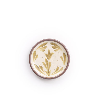 Hand Painted Cake Plate, Tulip Crown