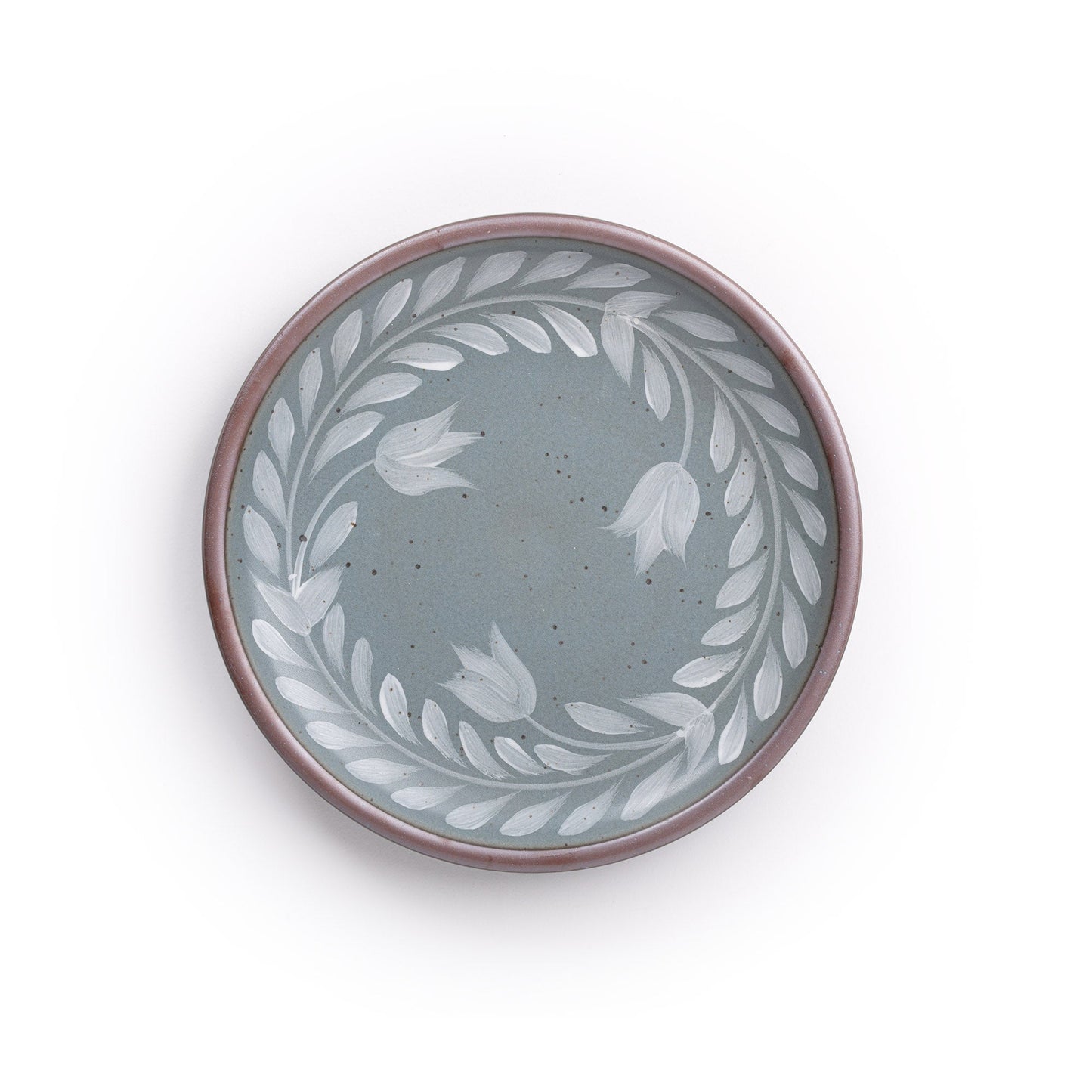 Hand Painted Dinner Plate, Tulip Crown