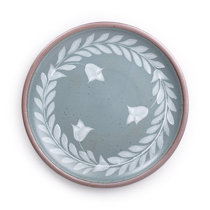 Hand Painted Serving Platter, Tulip Crown
