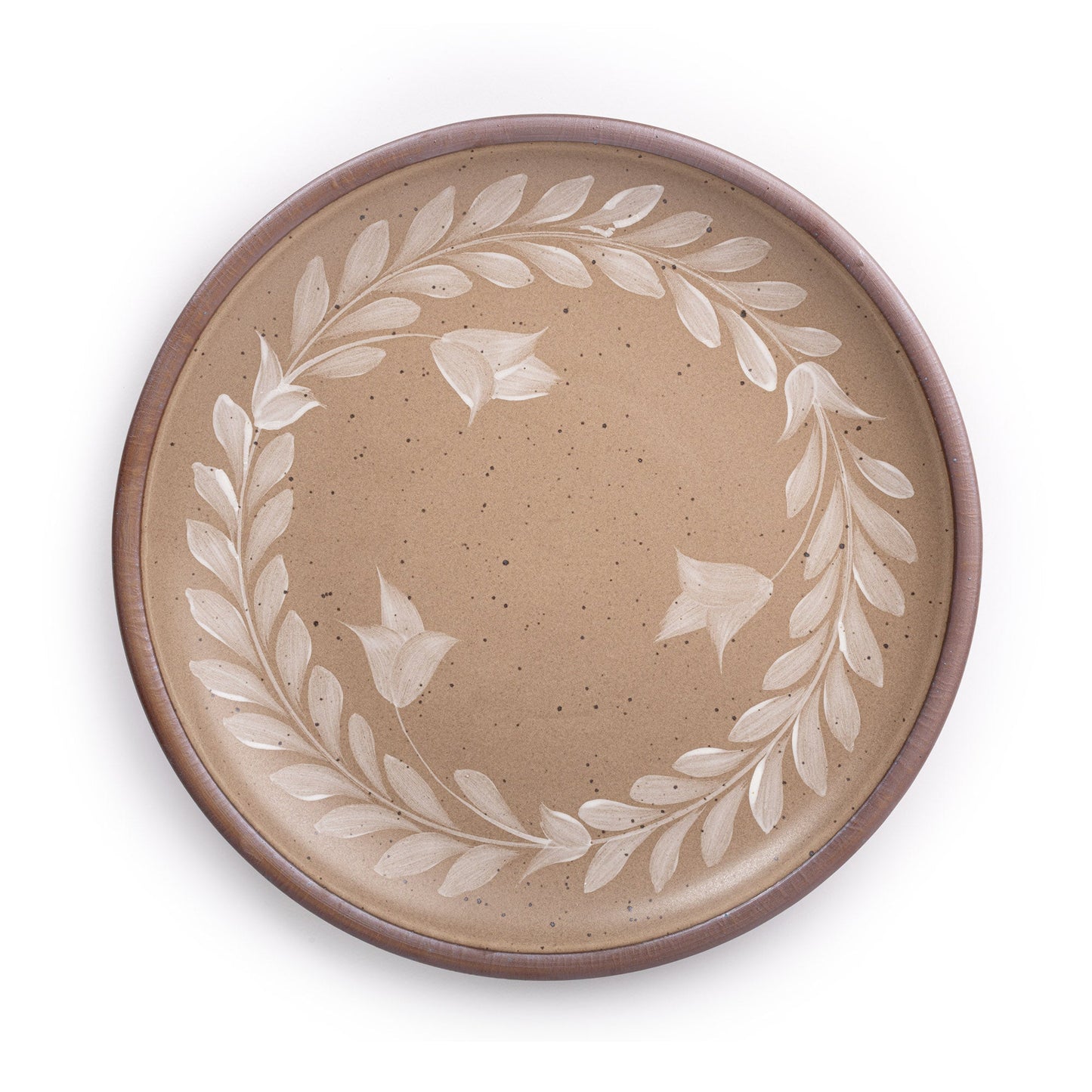 Hand Painted Serving Platter, Tulip Crown