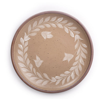 Hand Painted Serving Platter, Tulip Crown