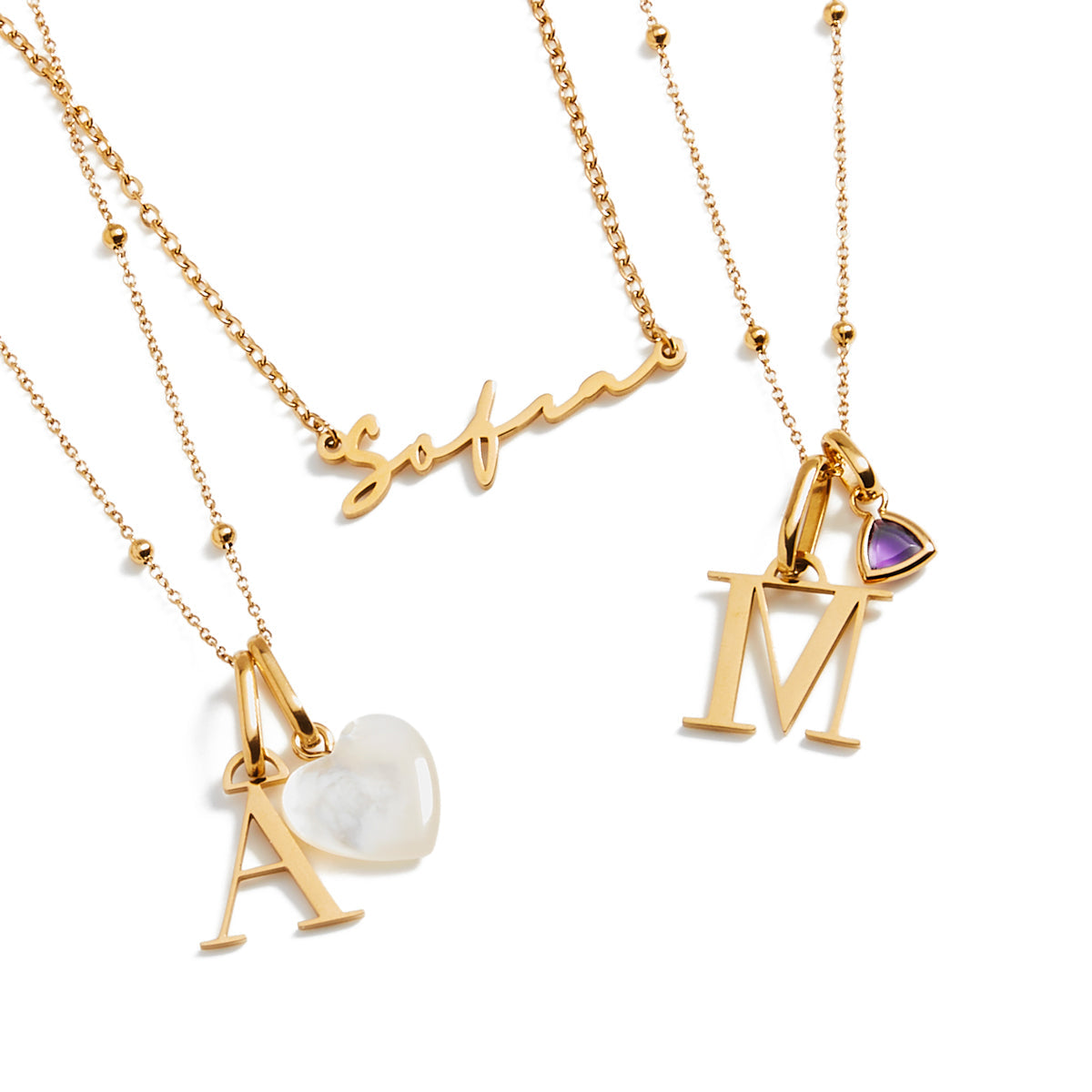 Signature Name Necklace - Gold