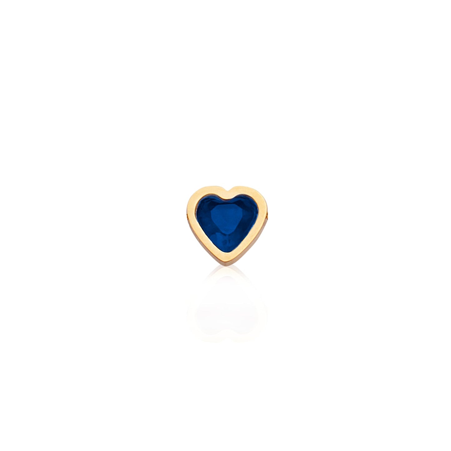 Made Mine Mini Heart Birthstone Bracelet (Gold)