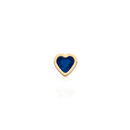 Made Mine Mini Heart Birthstone Bracelet (Gold)