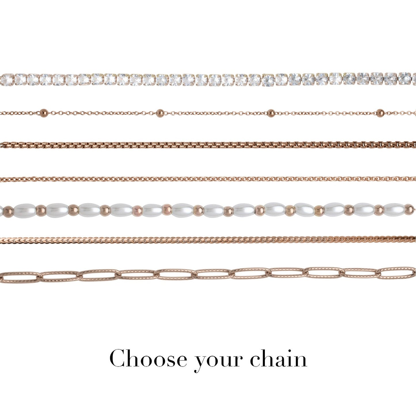 Mini Signature Name Bracelet (Rose Gold)