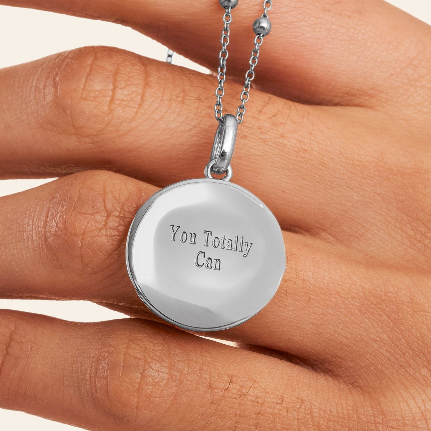 Custom Zodiac Coin Necklace (Silver)