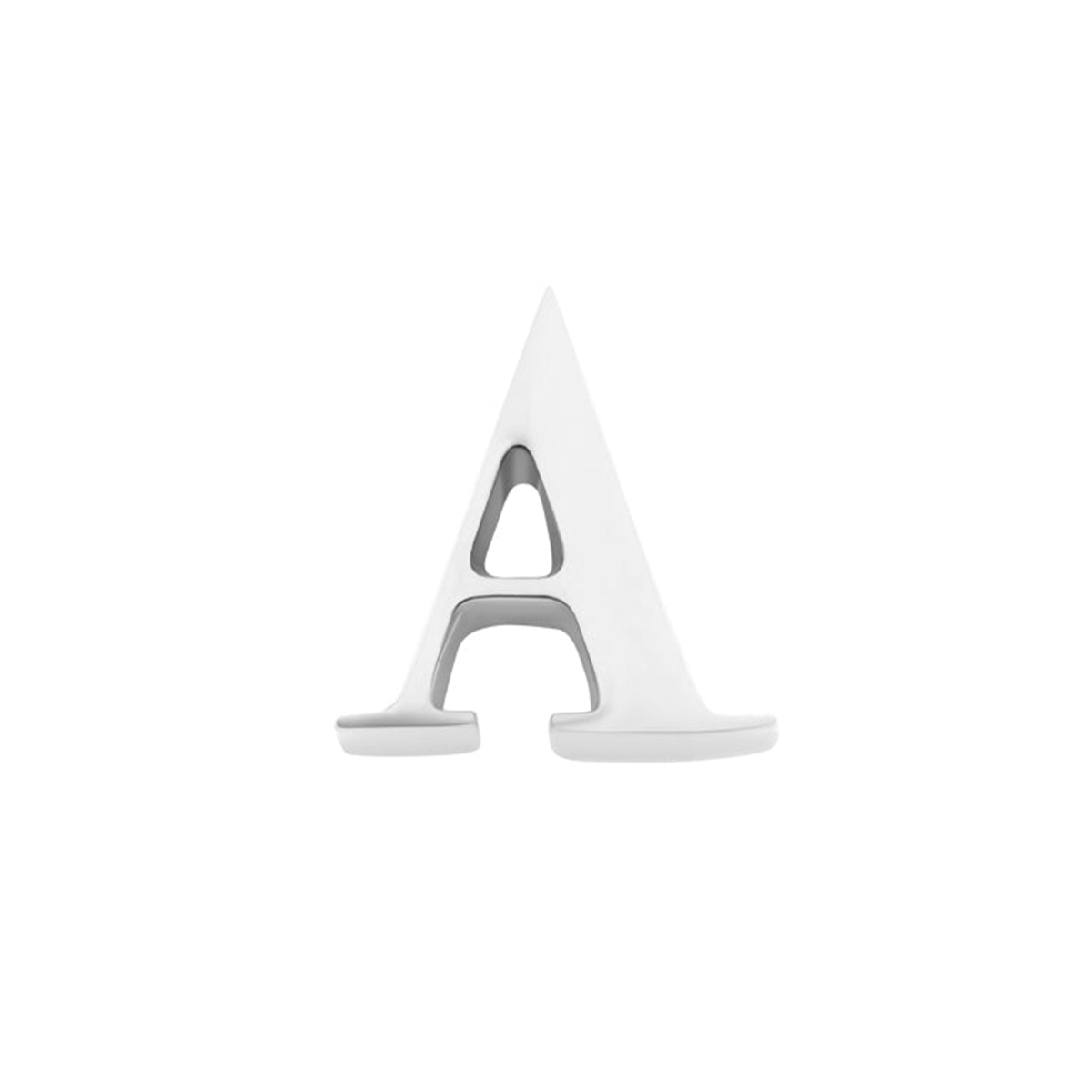 Initial Necklace Charm (Silver)