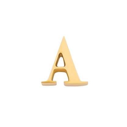 Initial Necklace Charm (Gold)