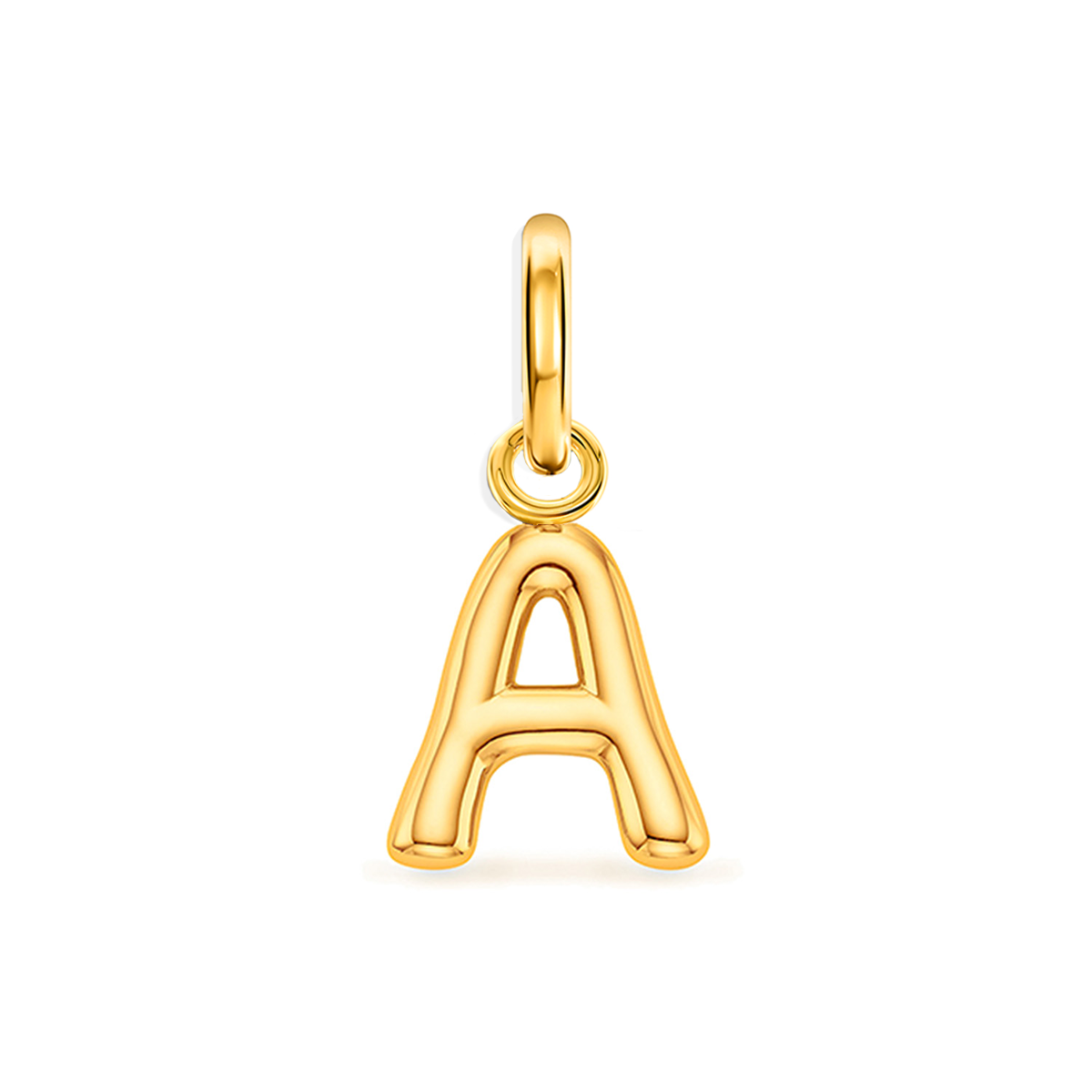 Large Molten Initial Accessories Charm (Gold)