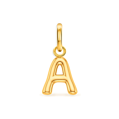 Large Molten Initial Accessories Charm (Gold)