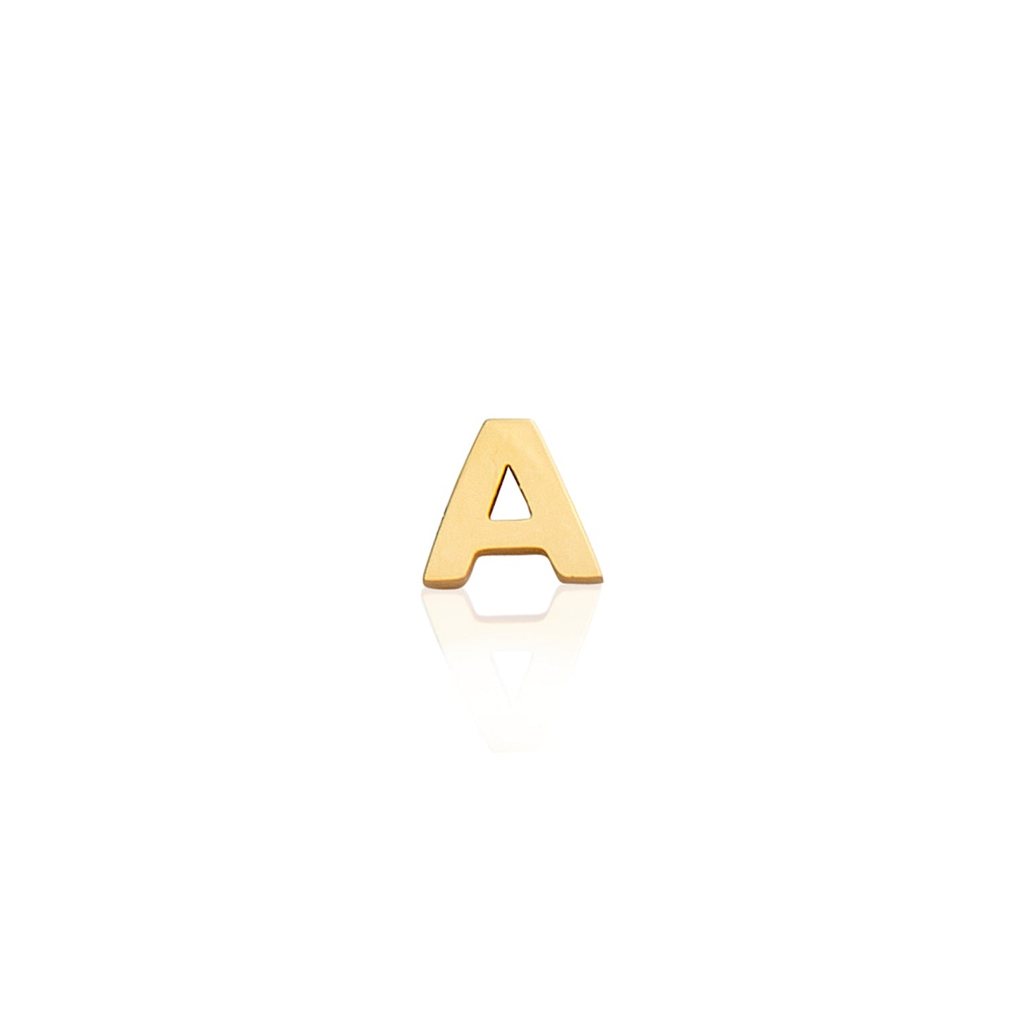Mini Letter Sphere Chain Necklace (Gold)
