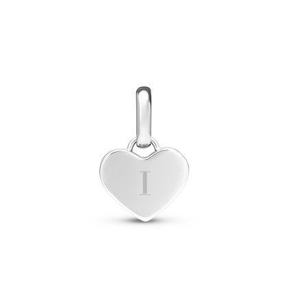 Mother of Pearl Heart Pendant (Silver)