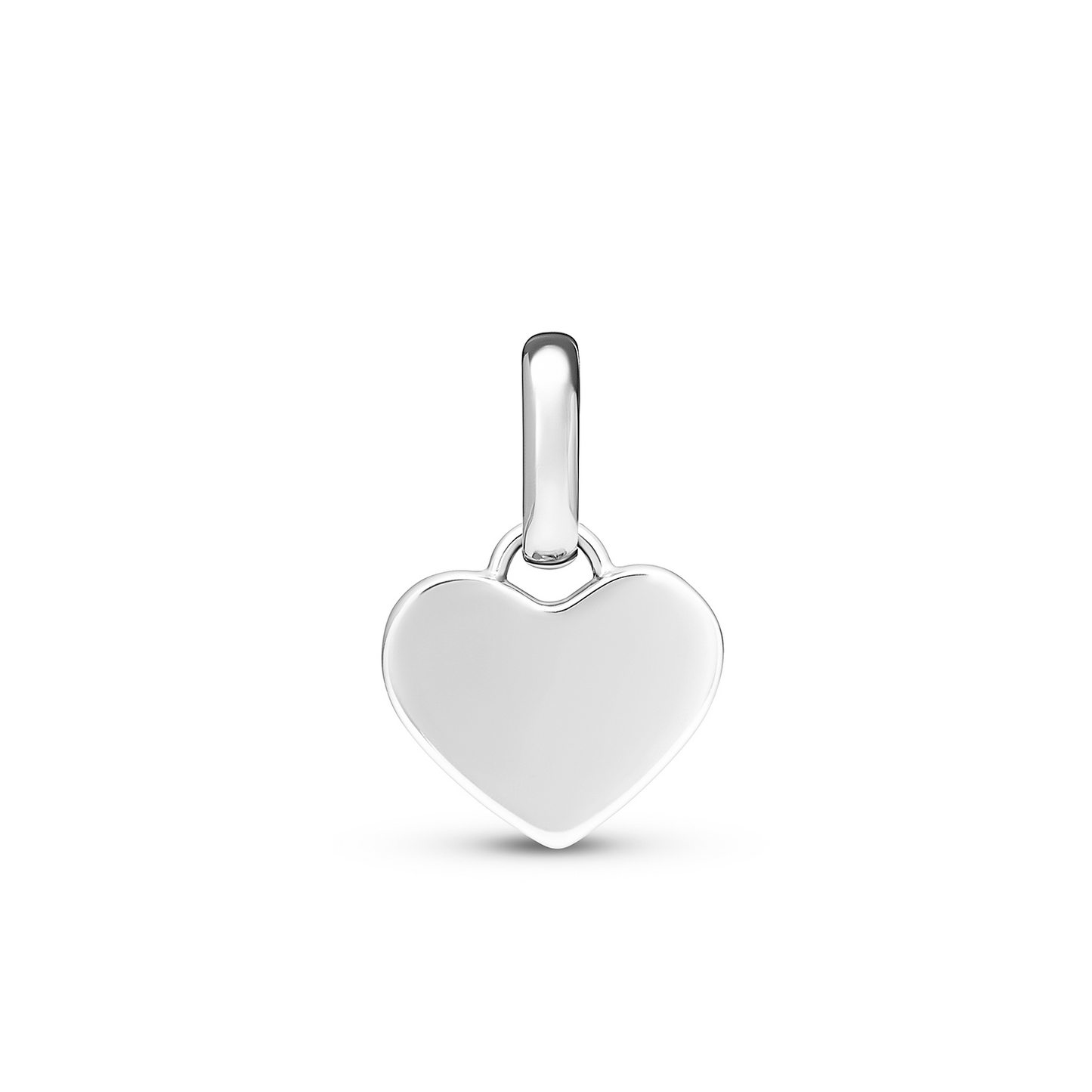 Mother of Pearl Heart Pendant (Silver)