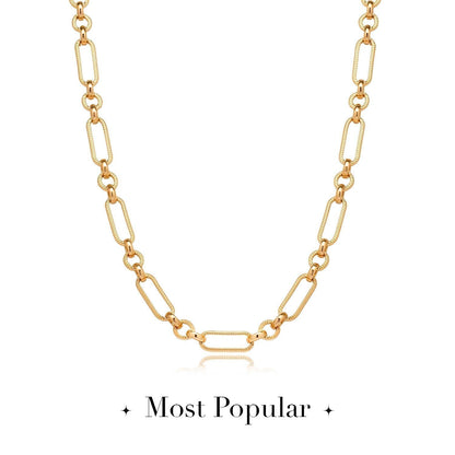 Figaro Chain Necklace (Gold)