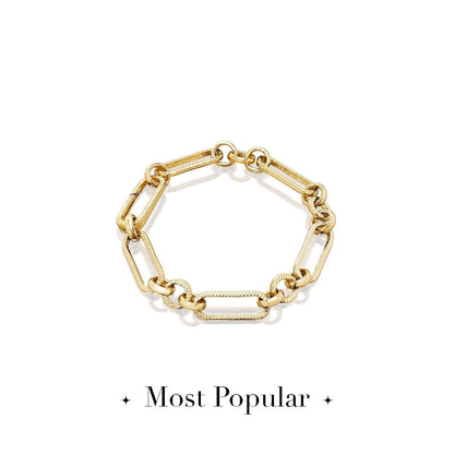 Figaro Chain Bracelet (Gold)