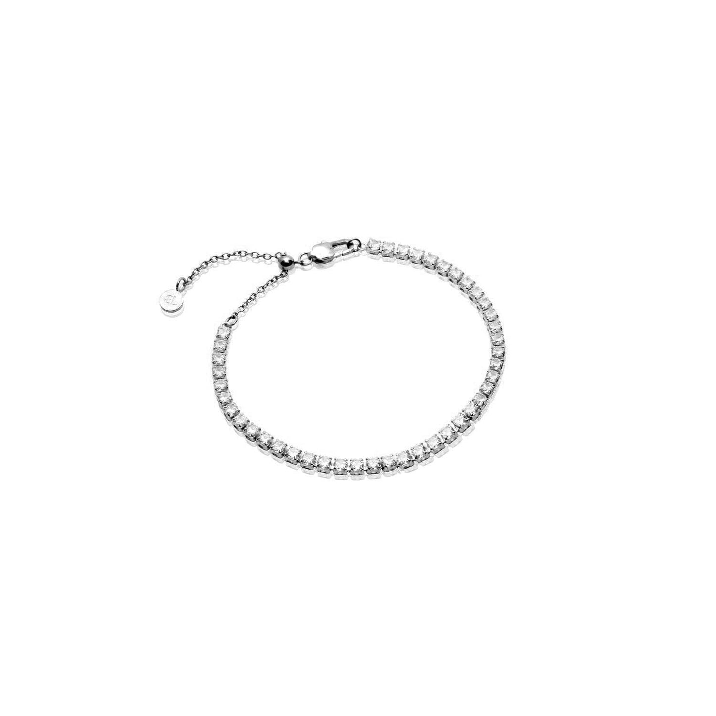 Mini Tennis Chain Bracelet (Silver)