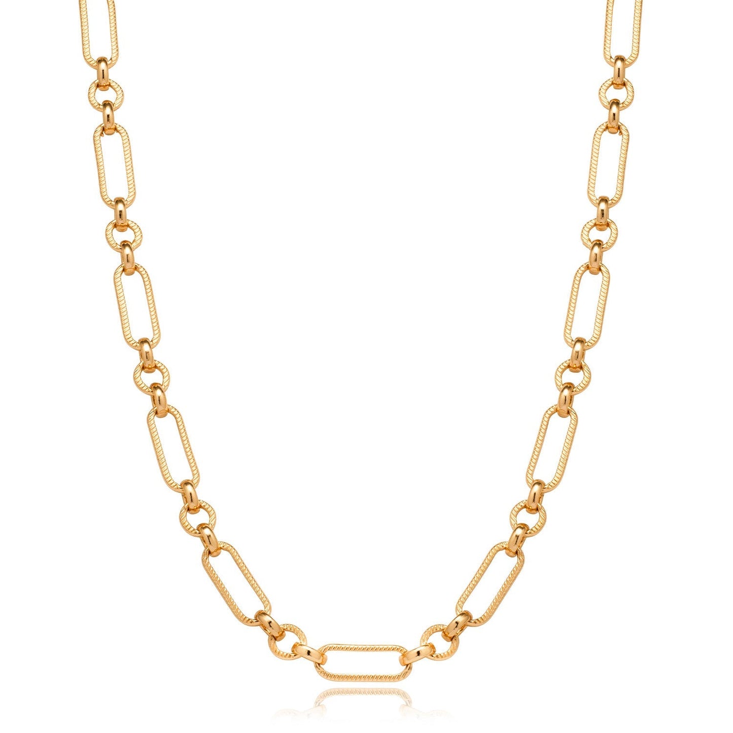 Figaro Chain Necklace (Gold)
