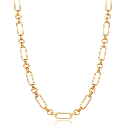 Figaro Chain Necklace (Gold)