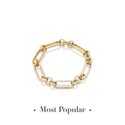 Figaro Chain Bracelet (Gold)