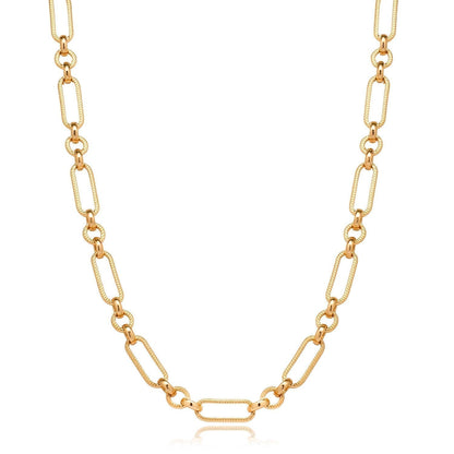 Figaro Chain Necklace (Gold)