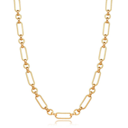 Figaro Chain Necklace (Gold)