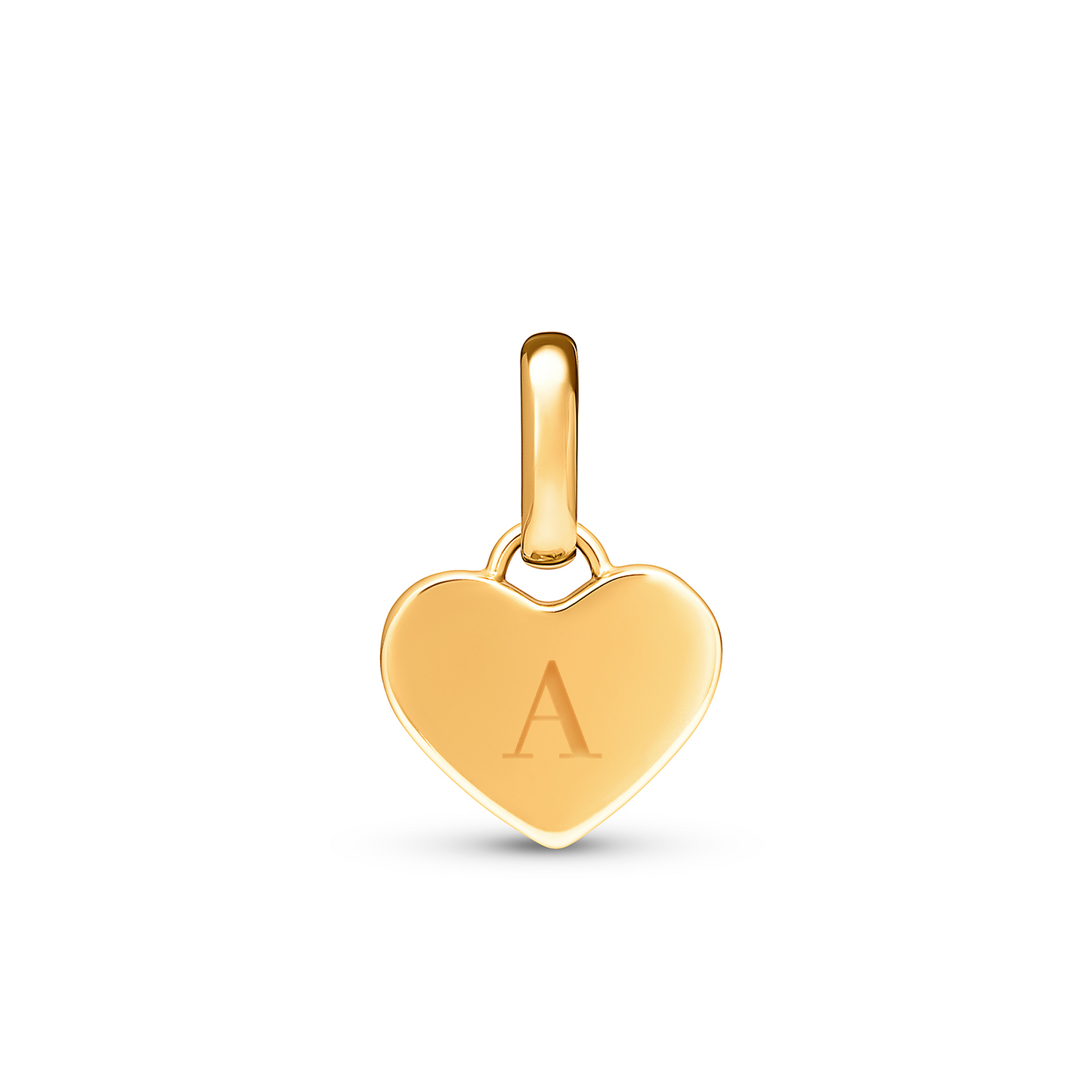Mother of Pearl Heart Pendant (Gold)
