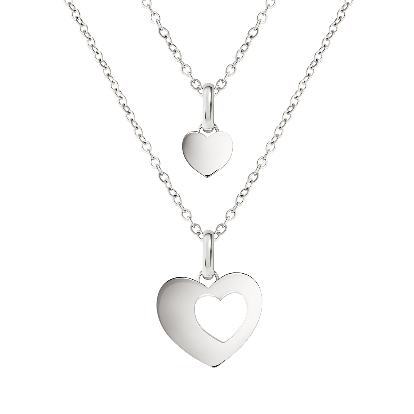 Heart 'Mini & Me' Pendant (Silver) - CS Replacement