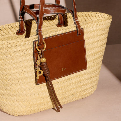Large Raffia Structured Bag (Natural)