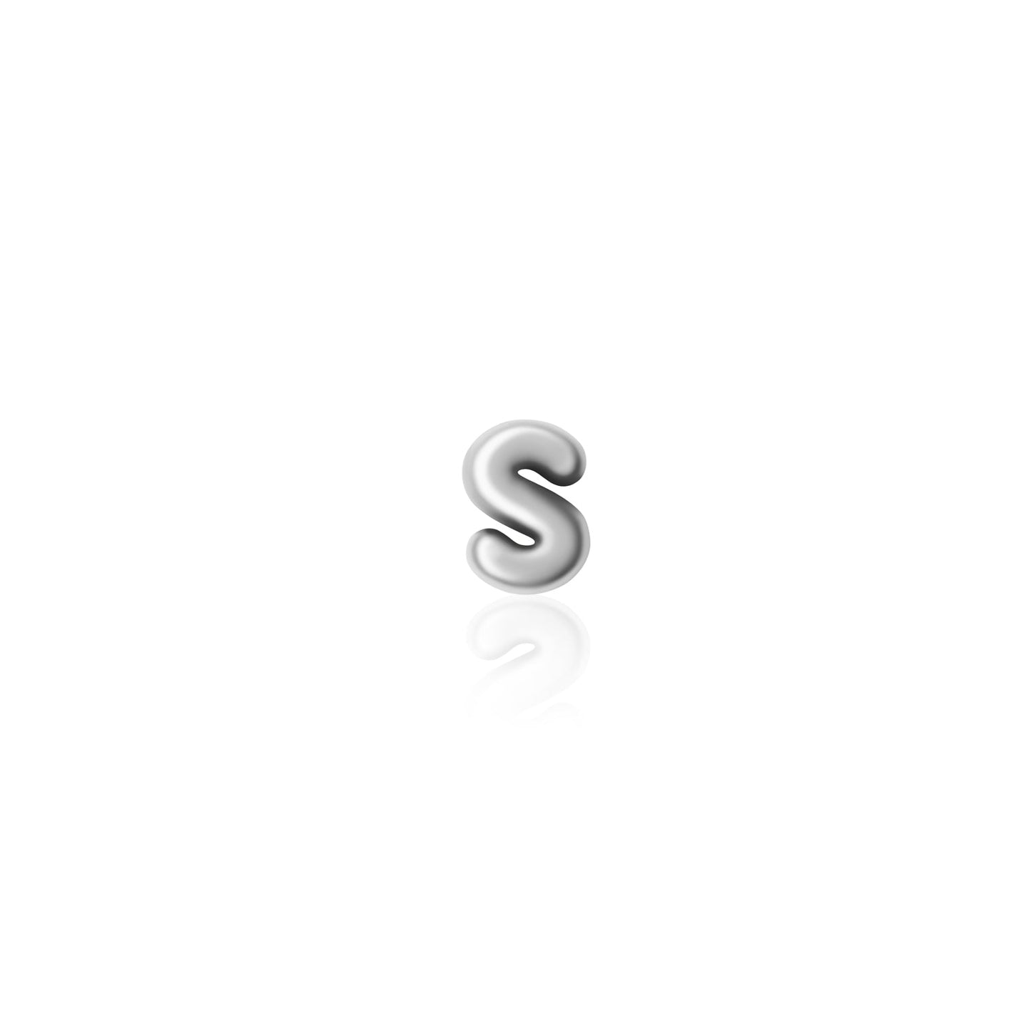 Fixed Charm - Bubble Initial Charm (Silver)