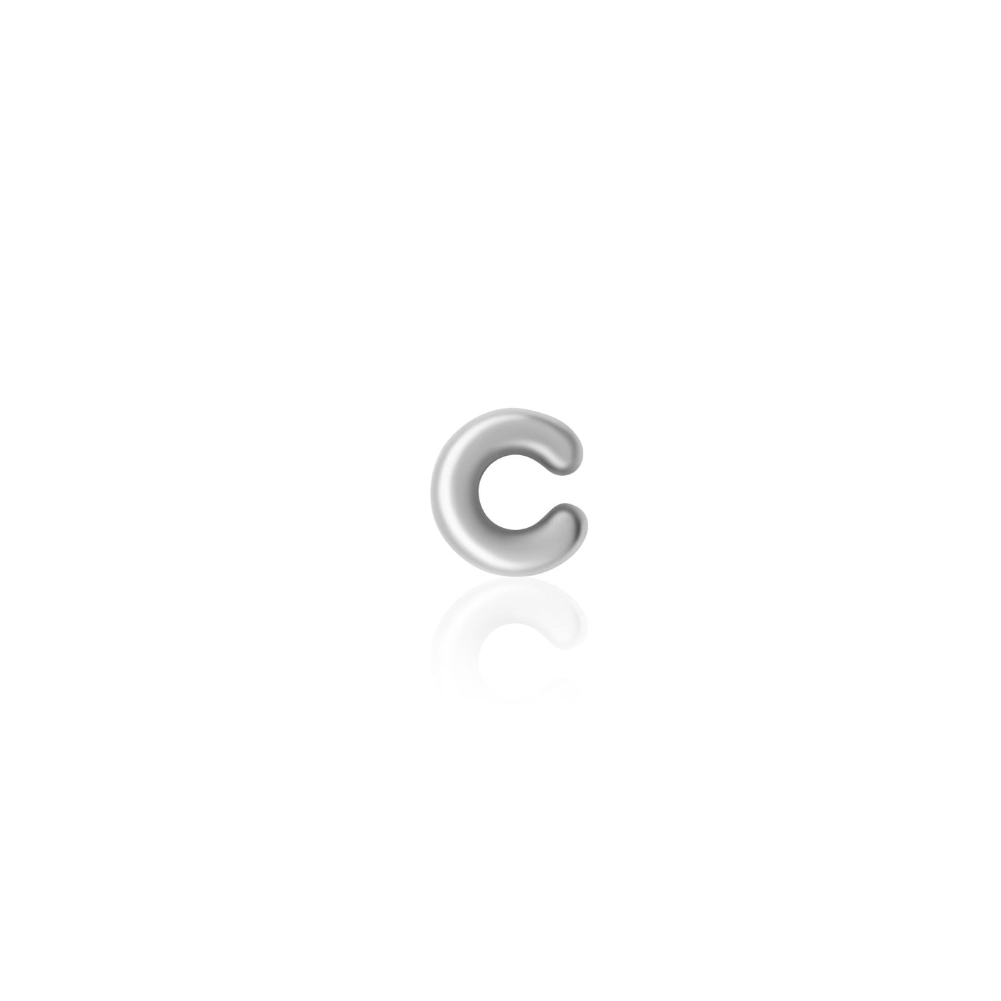 Fixed Charm - Bubble Initial Charm (Silver)