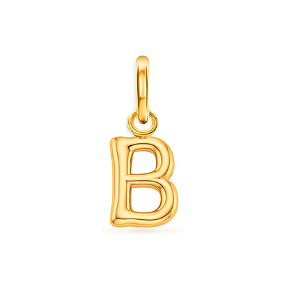 Large Molten Initial Accessories Charm (Gold)