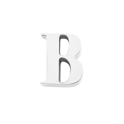 Initial Necklace Charm (Silver)