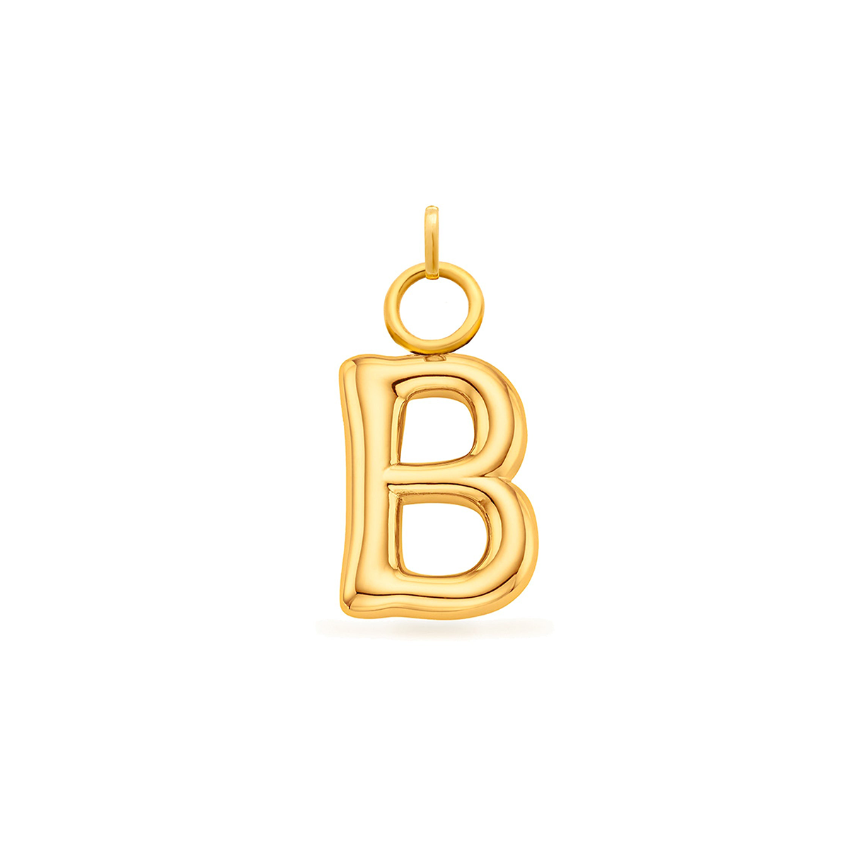 Mini Molten Initial Charm (Gold)